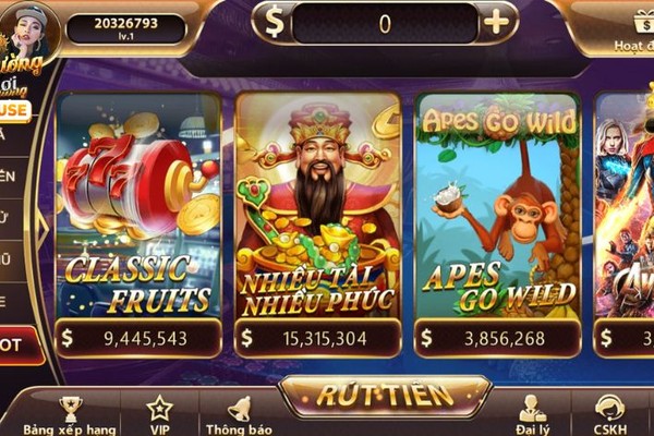 Màn hình trò chơi slot với các biểu tượng quay và giải độc đắc, minh họa luật chơi slot game tại 888b.
